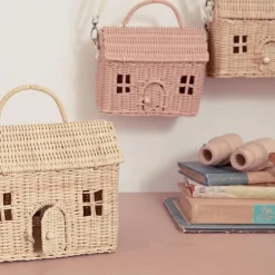 Olli Ella Outdoor Play|For Storage|Rattan Casa Clutch - Straw