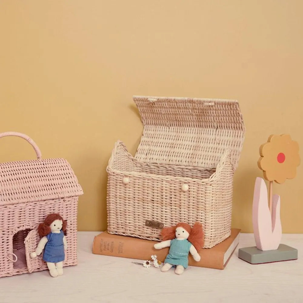 Olli Ella Outdoor Play|For Storage|Rattan Casa Clutch - Straw
