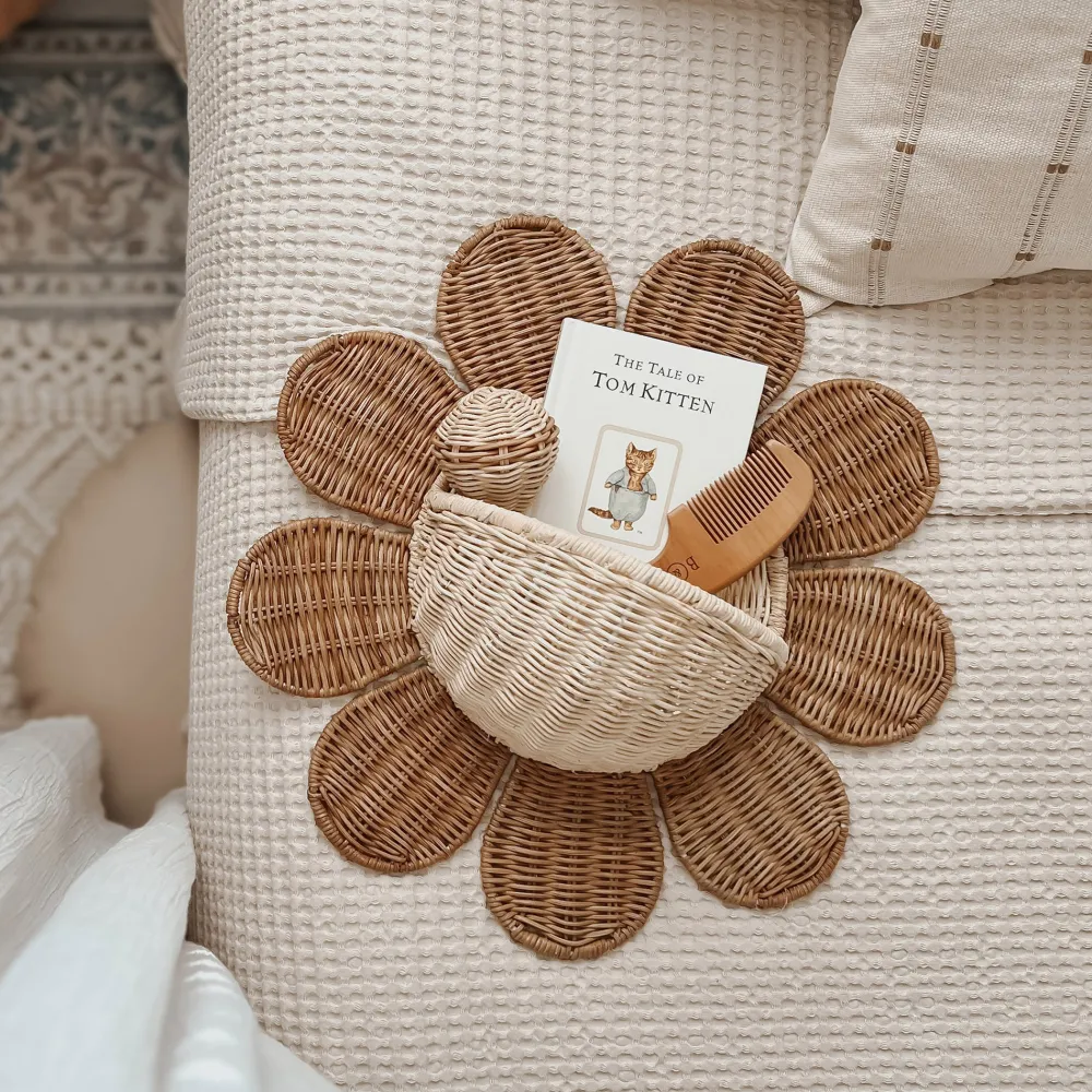 Olli Ella Nursery|Rattan Daisy Wall Basket