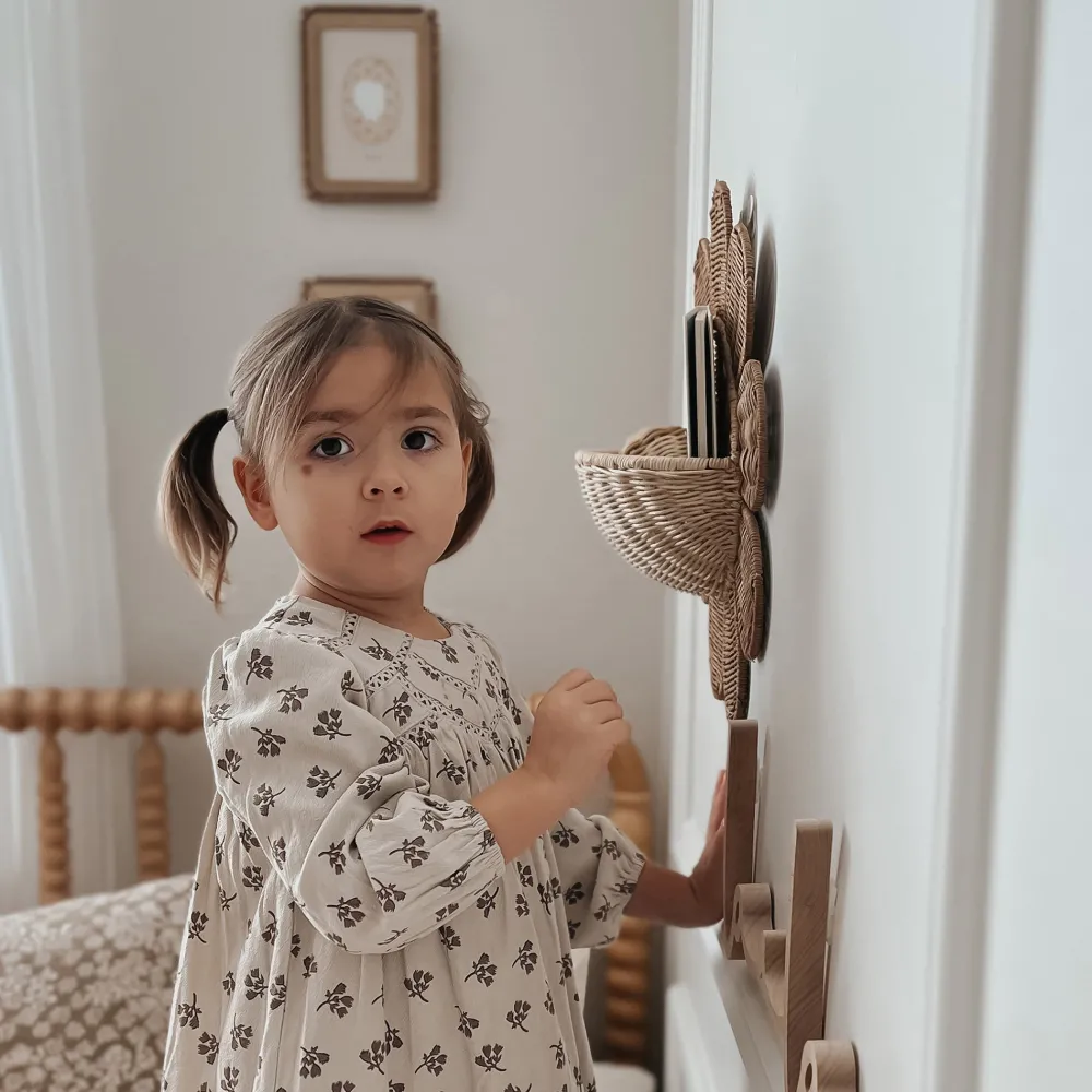Olli Ella Nursery|Rattan Daisy Wall Basket