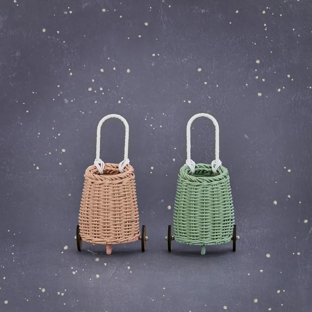 Olli Ella Doll Accessories|Rattan Doll Luggy - Rose