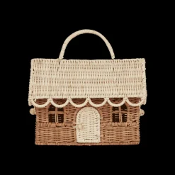 Olli Ella Outdoor Play|For Storage|Rattan Gingerbread Casa Clutch