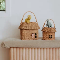 Olli Ella For Storage|To Carry|Rattan Hutch Small Basket