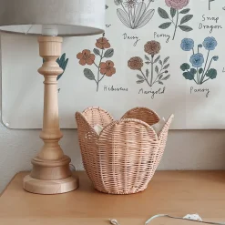 Olli Ella Nursery|Rattan Lily Basket Set - Seashell Pink