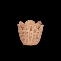 Olli Ella Nursery|Rattan Lily Basket Set - Seashell Pink