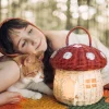 Olli Ella Outdoor Play|For Storage|Rattan Mushroom Basket - Red