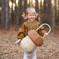 Olli Ella Outdoor Play|For Storage|Rattan Mushroom Luggy - Natural