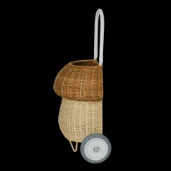 Olli Ella Outdoor Play|For Storage|Rattan Mushroom Luggy - Natural