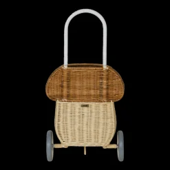 Olli Ella Outdoor Play|For Storage|Rattan Mushroom Luggy - Natural