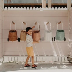 Olli Ella Outdoor Play|On Wheels|Rattan Original Luggy - Natural