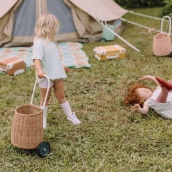 Olli Ella Outdoor Play|On Wheels|Rattan Original Luggy - Natural