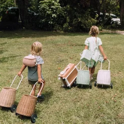 Olli Ella On Wheels|Outdoor Play|Rattan Original Luggy - Straw