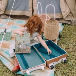 Olli Ella On Wheels|Outdoor Play|Rattan Original Luggy - Straw