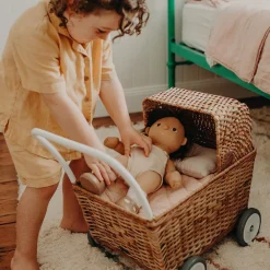 Olli Ella Indoor Play|Outdoor Play|Rattan Strolley - Natural