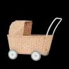 Olli Ella Indoor Play|Outdoor Play|Rattan Strolley - Seashell Pink