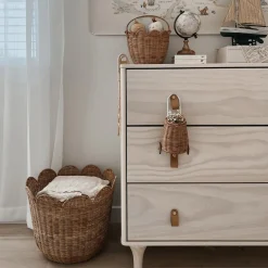Olli Ella Nursery|Rattan Tulip Basket - Natural