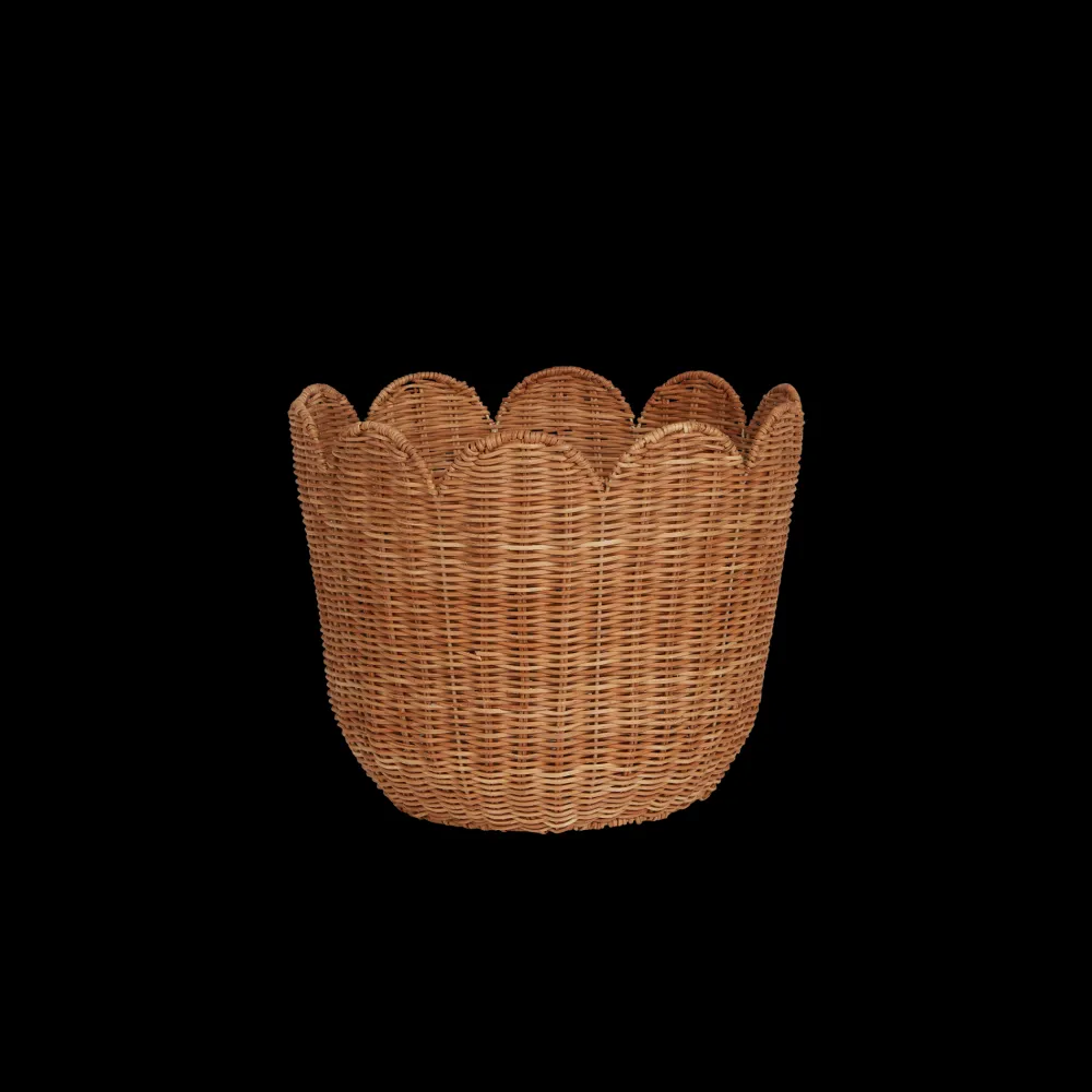 Olli Ella Nursery|Rattan Tulip Basket - Natural