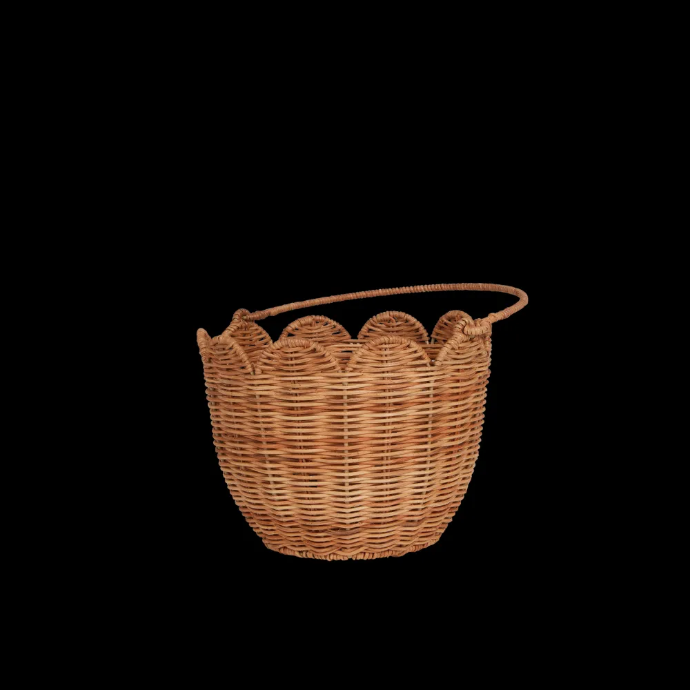 Olli Ella Nursery|Rattan Tulip Carry Basket - Natural