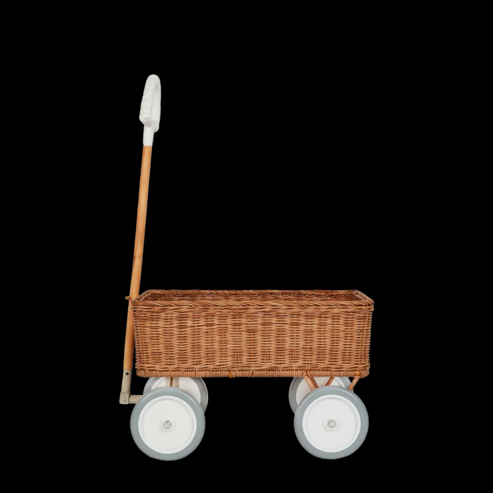 Olli Ella Outdoor Play|On Wheels|Rattan Wonder Wagon - Natural