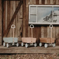 Olli Ella Outdoor Play|On Wheels|Rattan Wonder Wagon - Natural