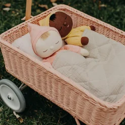 Olli Ella Outdoor Play|On Wheels|Rattan Wonder Wagon - Rose