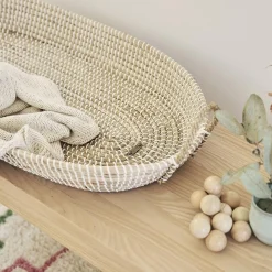 Olli Ella Nursery|Changing Baskets|Reva Seagrass Changing Basket - Natural