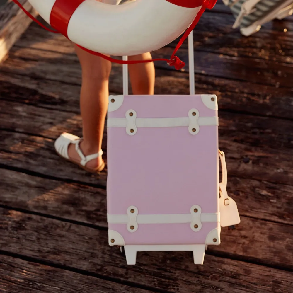 Olli Ella Travel|Travel Bags|See-Ya Suitcase - Sorbet
