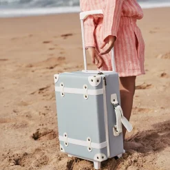 Olli Ella Travel|Travel Bags|See-Ya Suitcase - Steel Blue
