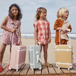 Olli Ella Travel|Travel Bags|See-Ya Suitcase - Steel Blue