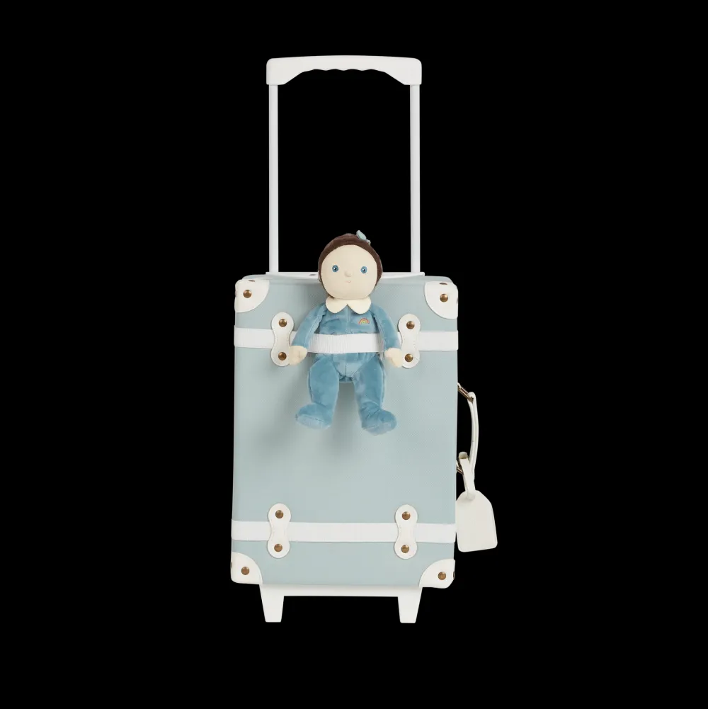 Olli Ella Travel|Travel Bags|See-Ya Suitcase - Steel Blue