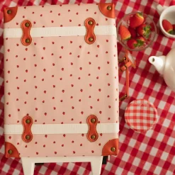 Olli Ella Travel|Travel Bags|See-ya Suitcase - Strawberry