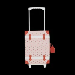 Olli Ella Travel|Travel Bags|See-ya Suitcase - Strawberry