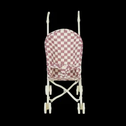 Olli Ella Indoor Play|Doll Accessories|Sollie Stroller - Plum Check