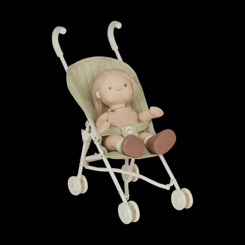 Olli Ella Doll Accessories|On Wheels|Sollie Stroller - Sage