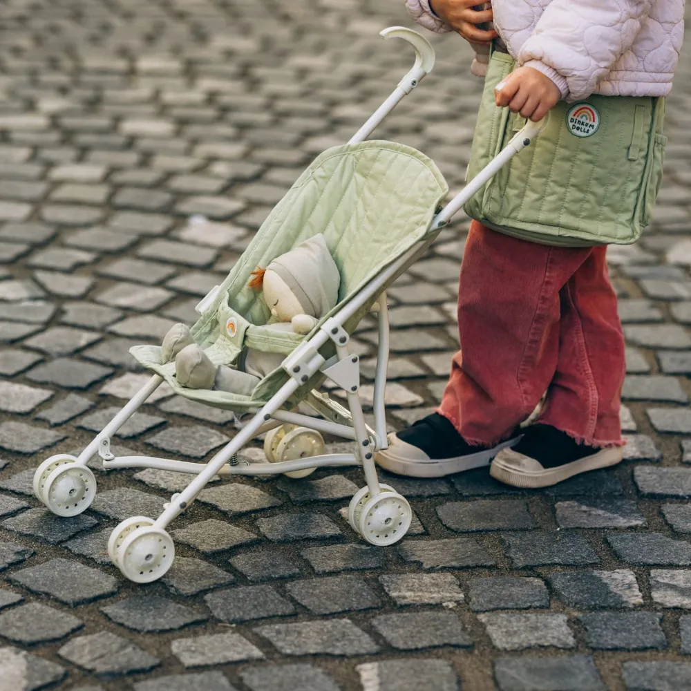 Olli Ella Doll Accessories|On Wheels|Sollie Stroller - Sage