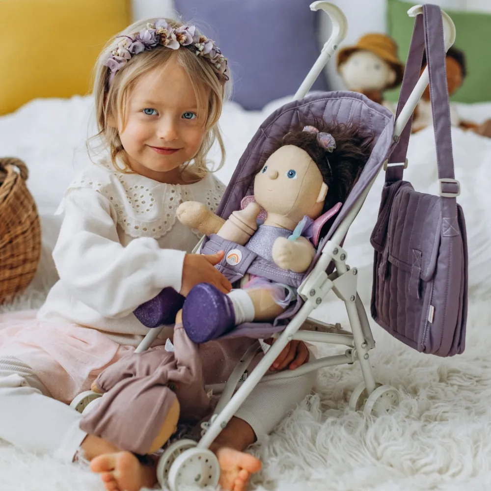 Olli Ella Doll Accessories|Sollie Stroller Seat - Lavender