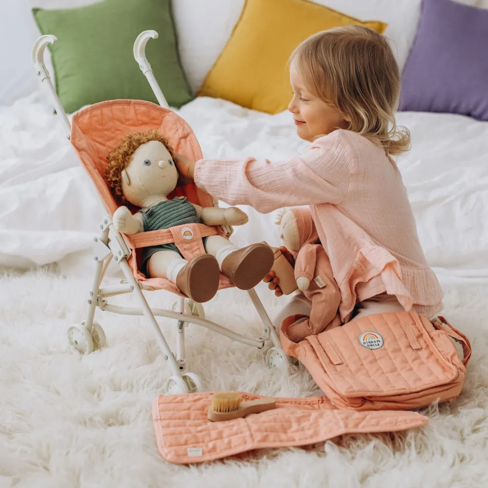Olli Ella Doll Accessories|Sollie Stroller Seat - Rose