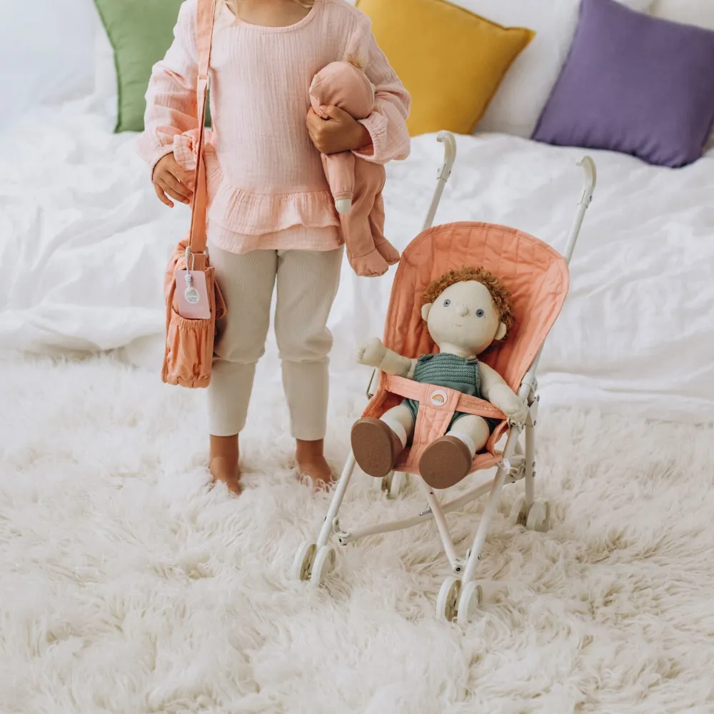 Olli Ella Doll Accessories|Sollie Stroller Seat - Rose