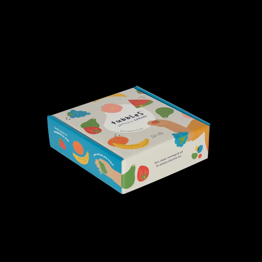 Olli Ella Craft & Activity|Indoor Play|Tubbles - Sensory Stones - Fantastic Fruit