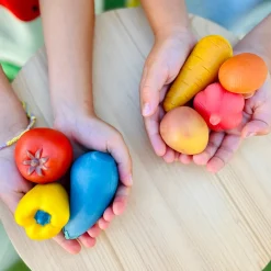 Olli Ella Craft & Activity|Outdoor Play|Tubbles - Sensory Stones - Vibrant Veggies