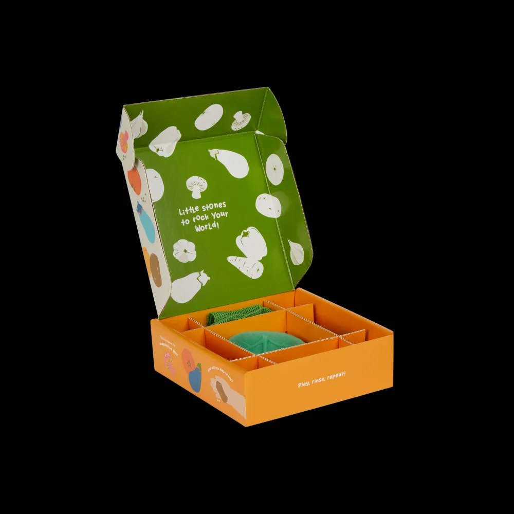 Olli Ella Craft & Activity|Outdoor Play|Tubbles - Sensory Stones - Vibrant Veggies